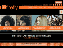 Tablet Screenshot of fireflysalonspa.com